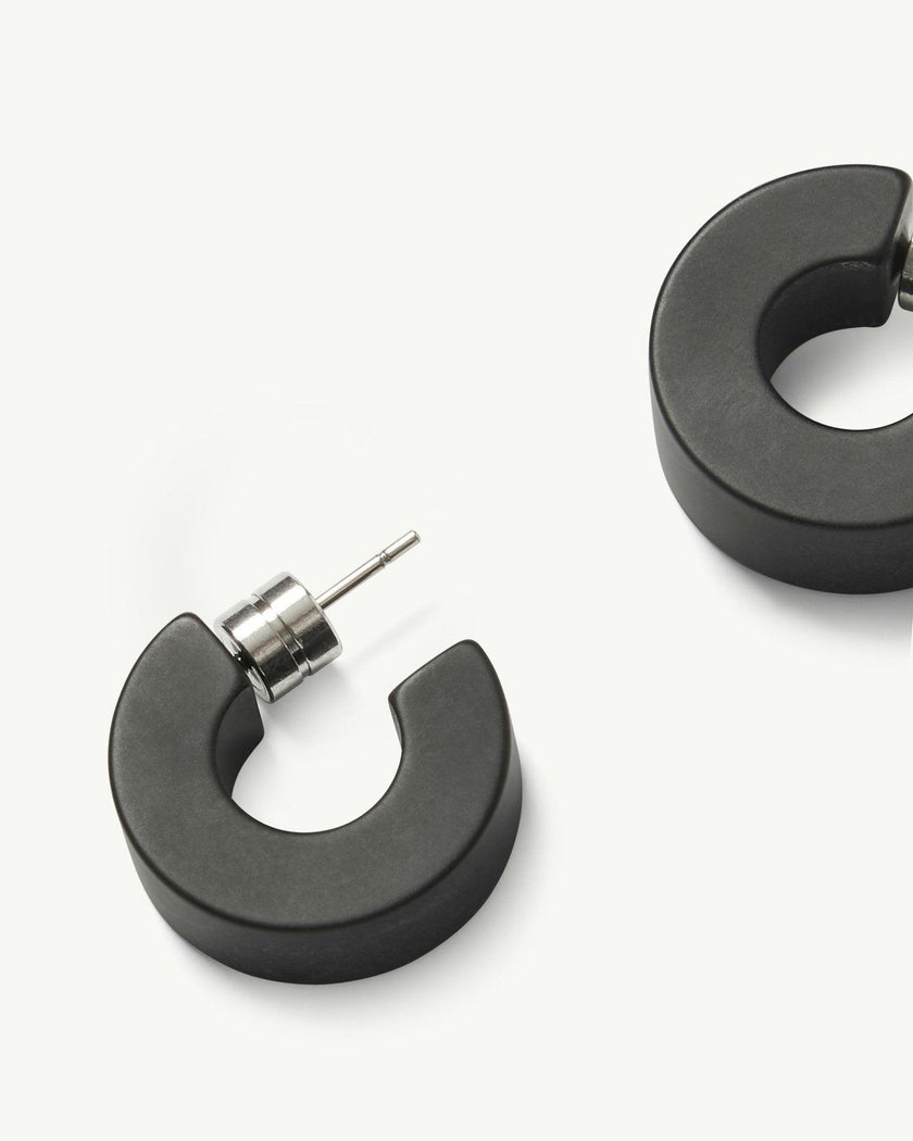 Muse Hoops in Black Matte