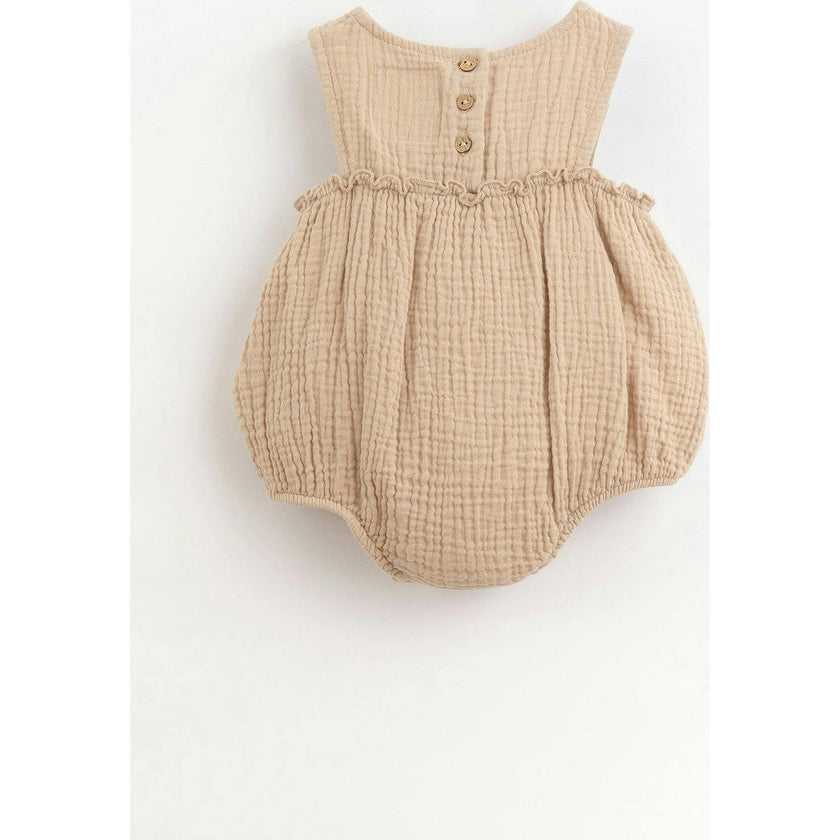 Chest Ruffle Woven Bubble