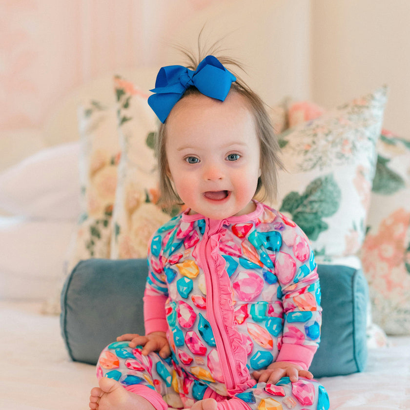 Bejeweled Bamboo Ruffle Romper
