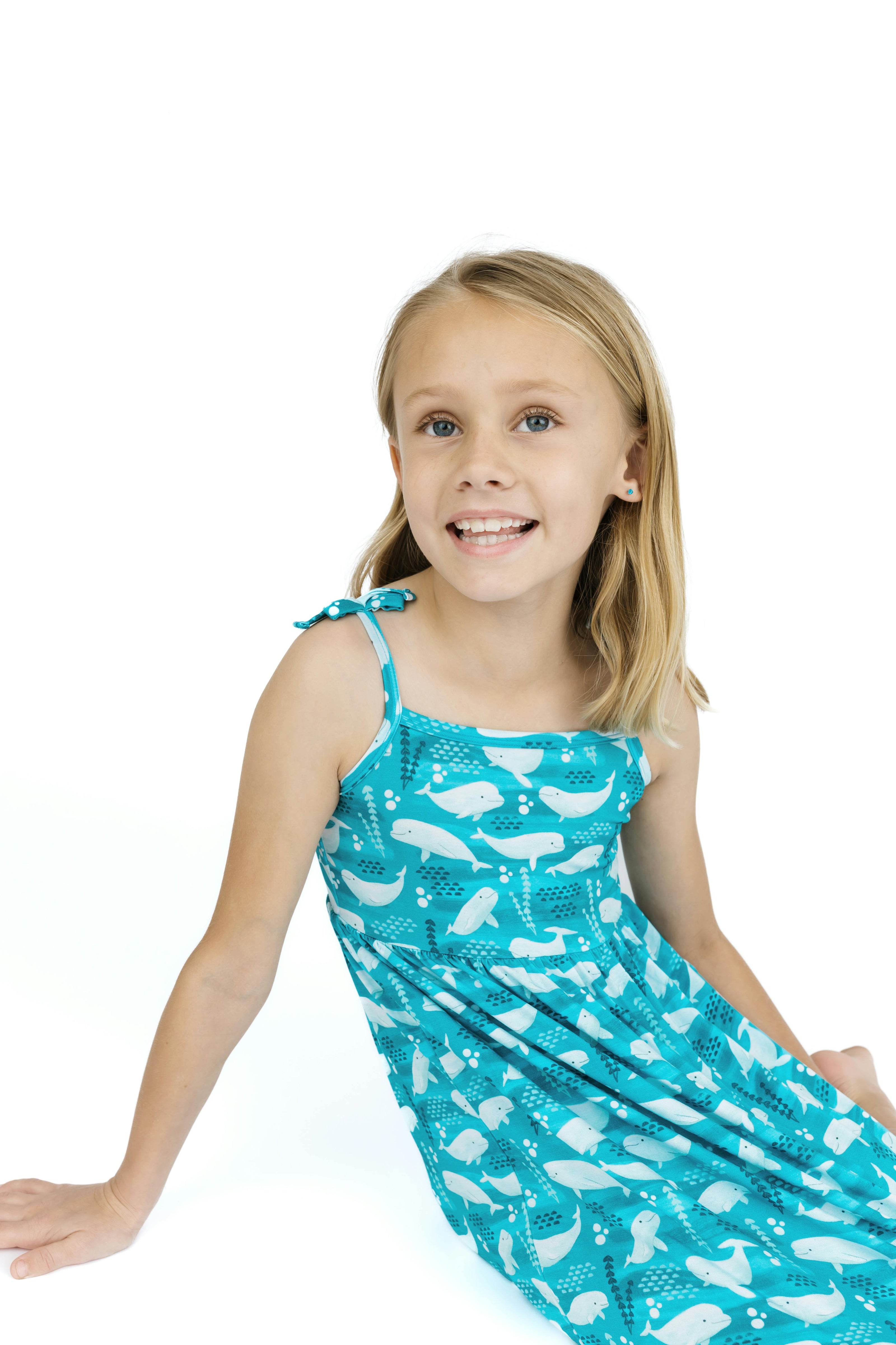 Beluga Whale Bamboo Sundress