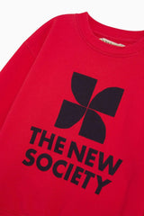 TNS Logo Sweatshirt Chinese Red