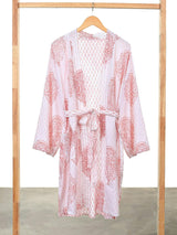 Block-Printed Cotton Women'S Robe