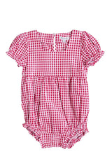 Baby Jessie Romper in Red Gingham