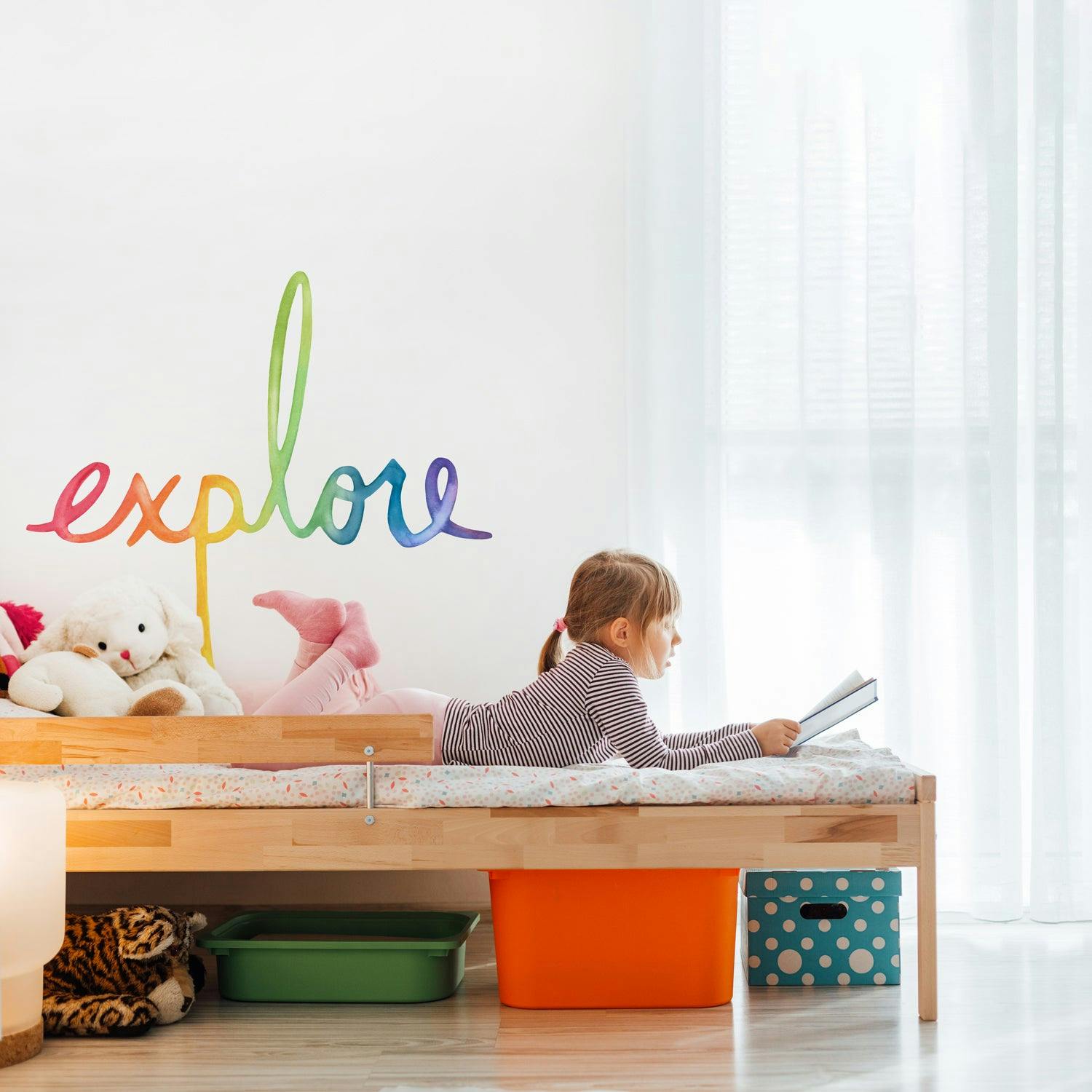Watercolor Words • Explore • Peel-and-Stick Wall Decals