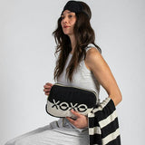Xoxo Reversible Stripes Blanket Travel Set