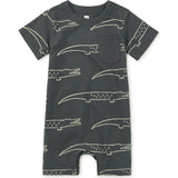 Baby Pocket Shortie Romper, Grey