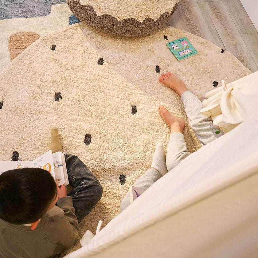 Dotted Washable Organic Cotton Rug