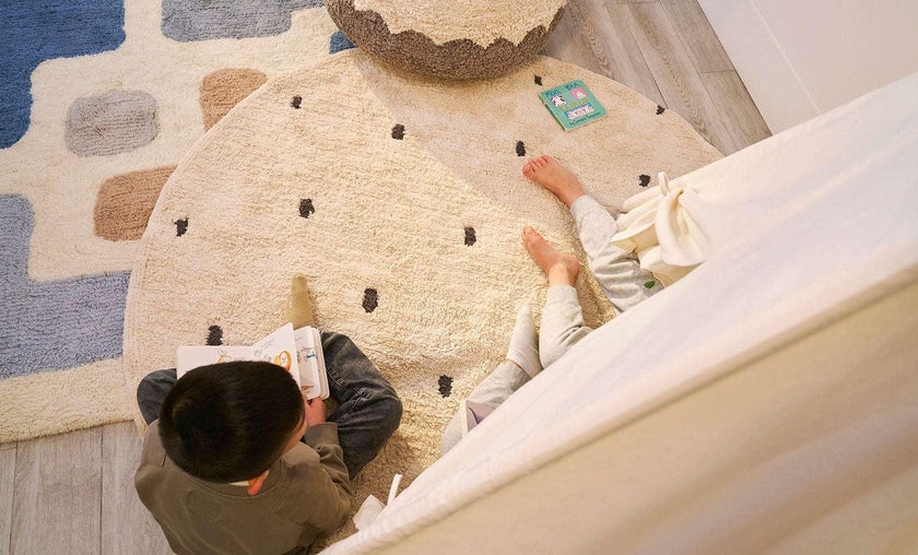 Dotted Washable Organic Cotton Rug