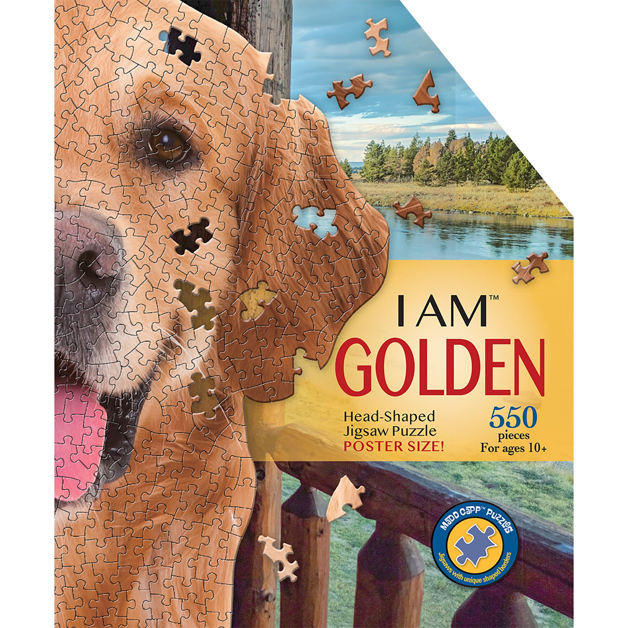 Madd Capp: I Am Golden - 550 Piece Puzzle - Shaped Animal Jigsaw