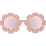 Polarized Flower: Rose Gold Mirrored Lens