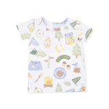 Camping Blue - Short Sleeve Loungewear Set