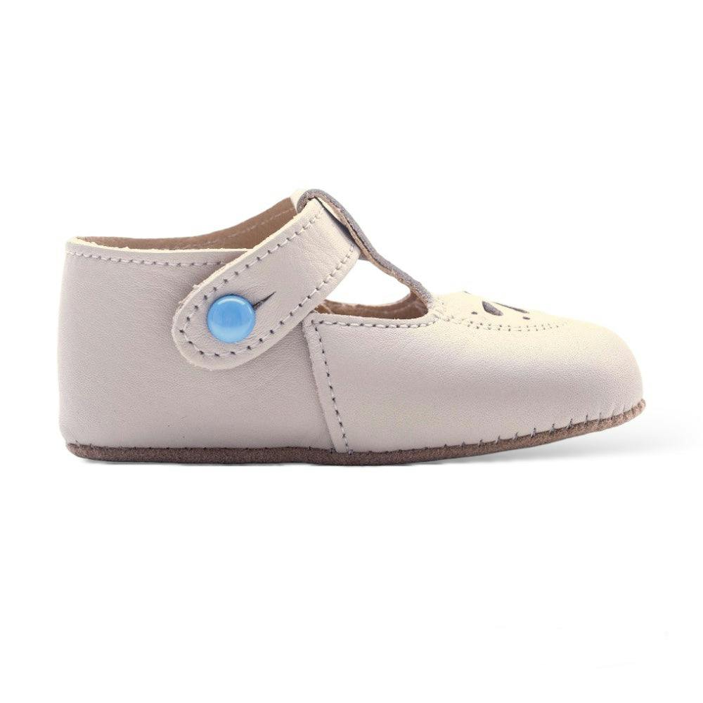 Robin British Pre-Walker Baby Shoes - Ivory