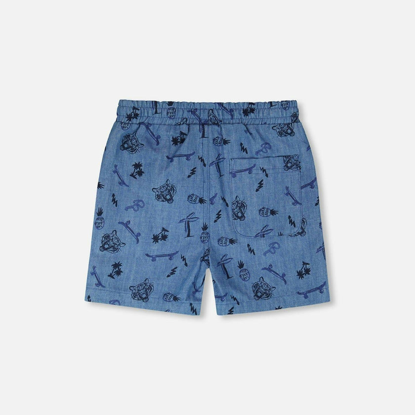 Chambray Shorts
