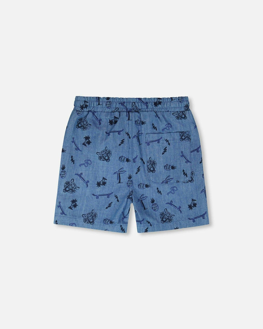 Chambray Shorts