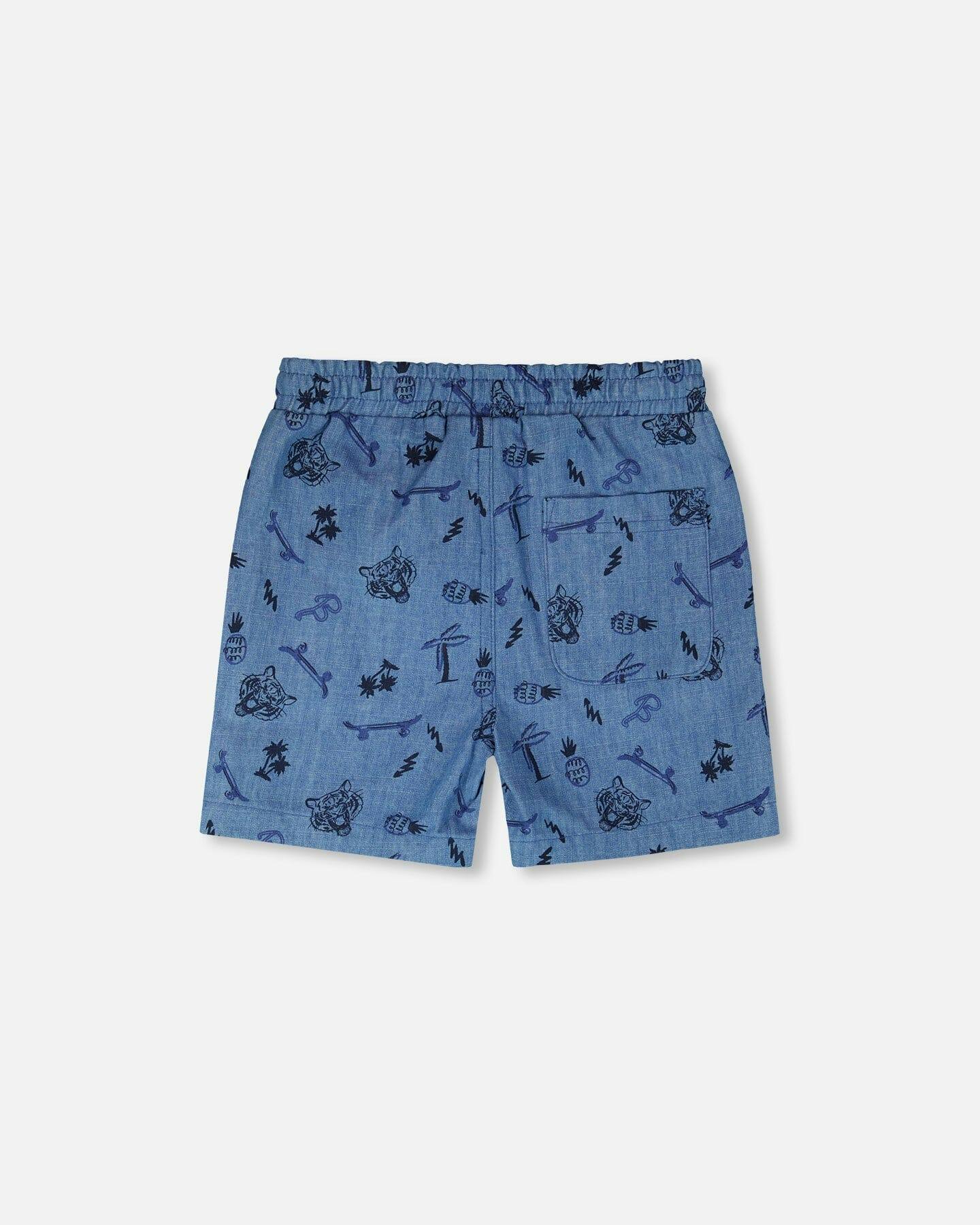 Chambray Shorts