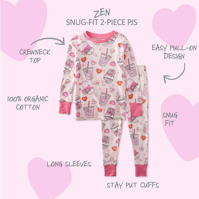 ZEN 2-Piece Toddler Girls Pajamas