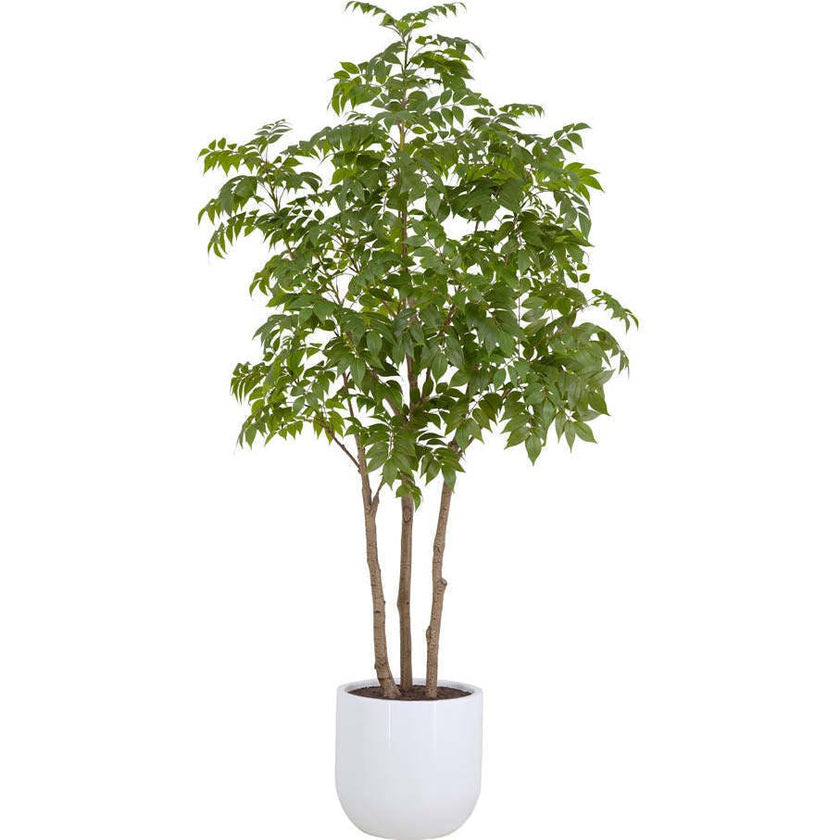 7' Faux Potted Sumac Tree