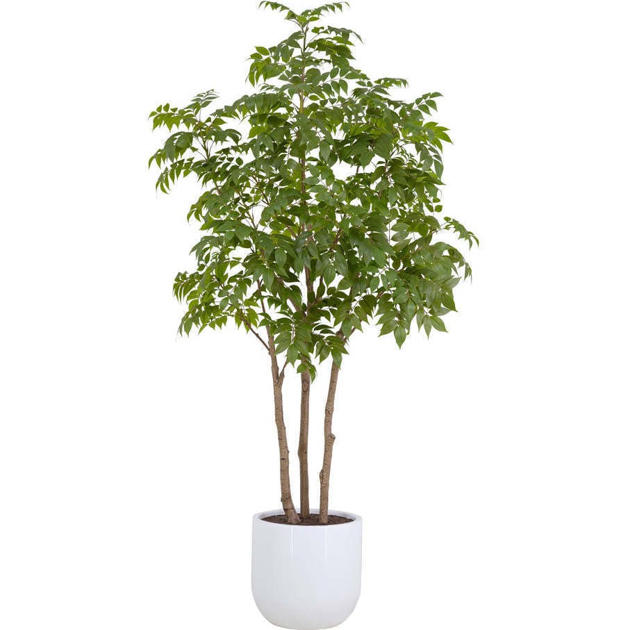 7' Faux Potted Sumac Tree
