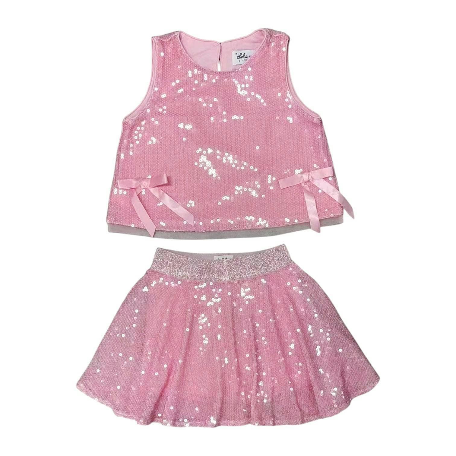 Pastel Sequin Bow Set