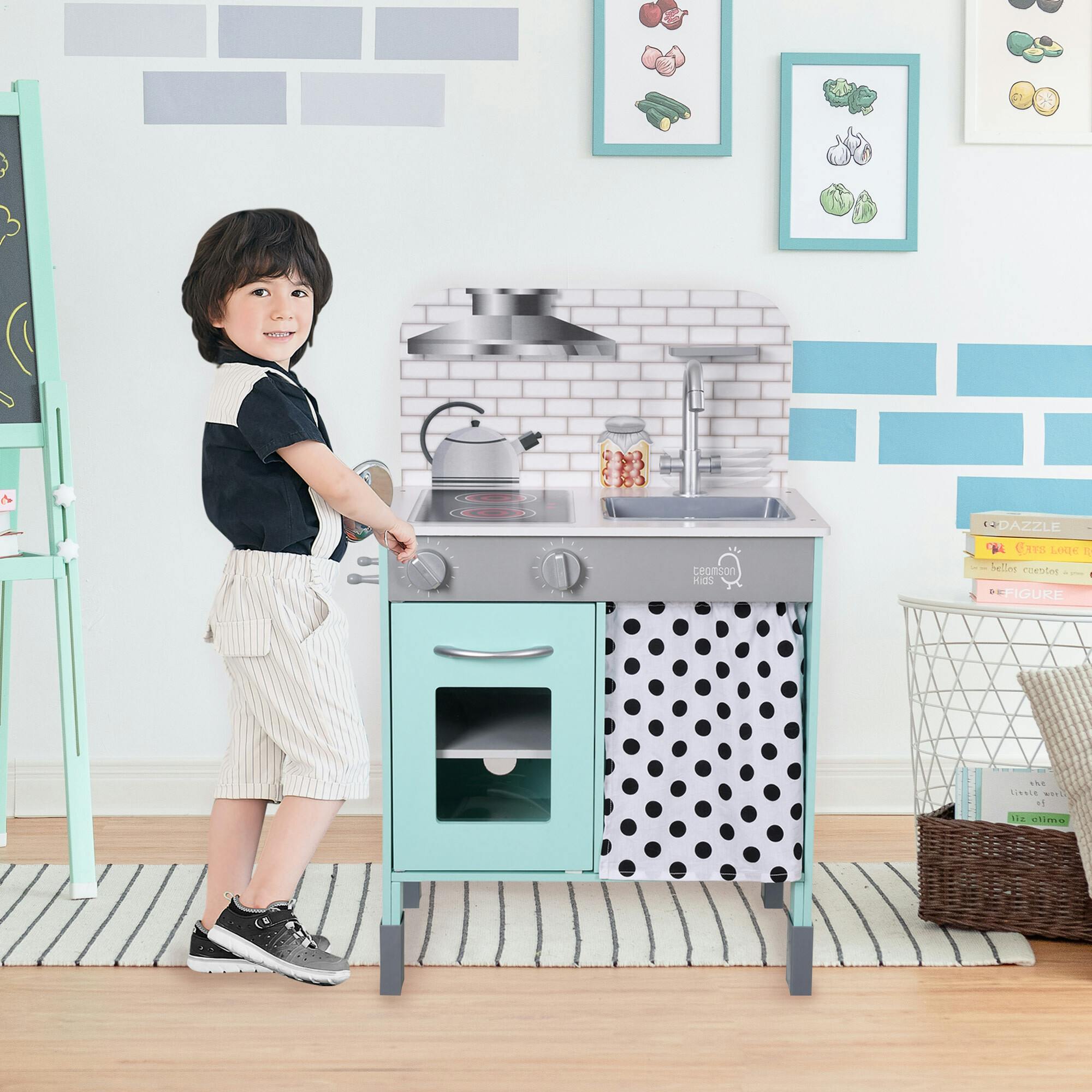 Little Chef Philly Modern Play Kitchen - Petrol