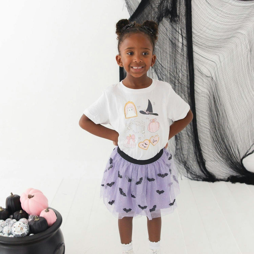 Spooky Girlie Halloween Short Sleeve T-Shirt