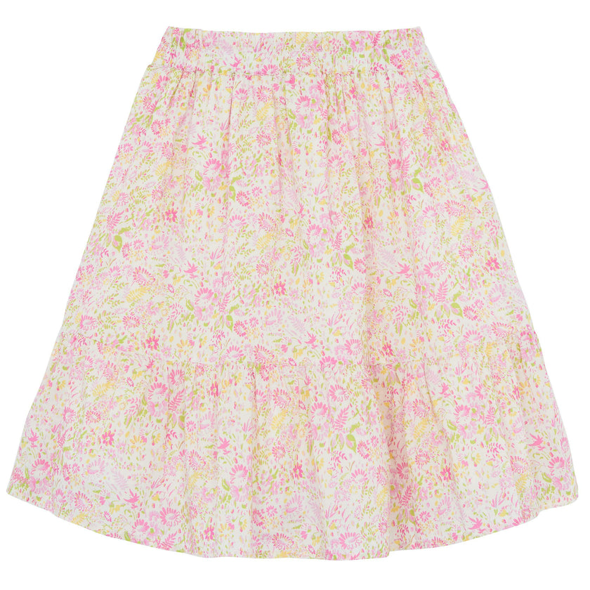 BONTON Neon Fleur Denon Midi Skirt