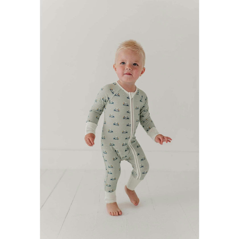 Baby Long Sleeve Zip Romper