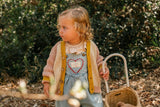 Overall Romper in Denim Darling