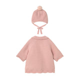 Rose Knit Jacket with Hat