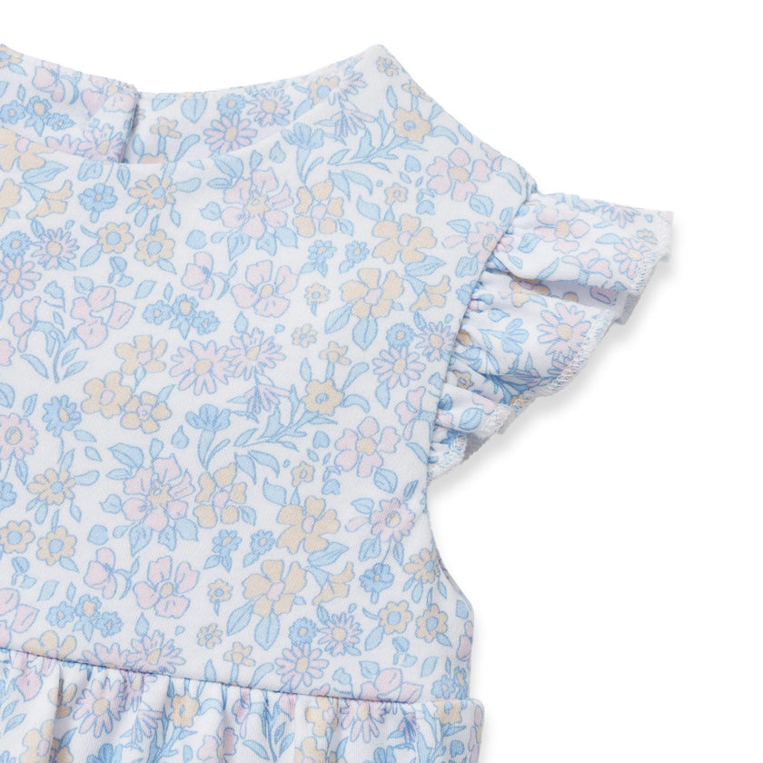 Baby's Pima Isla Play Romper in Fleur Blanche