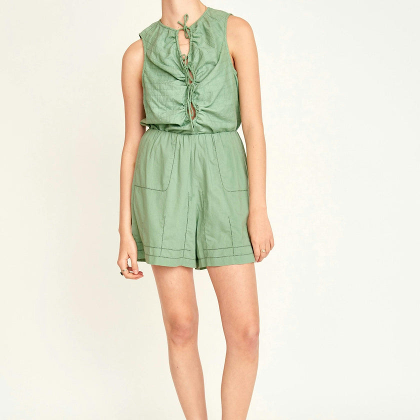 Woodstock Long Line Short in Mint