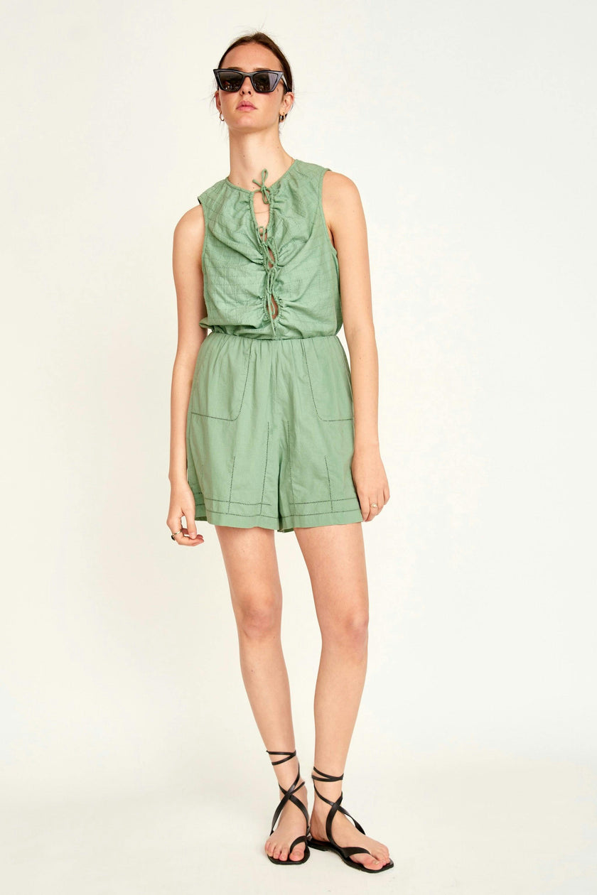 Woodstock Long Line Short in Mint