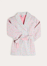 Harriet Floral Light Weight Dressing Gown in Pink (2- 10yrs)