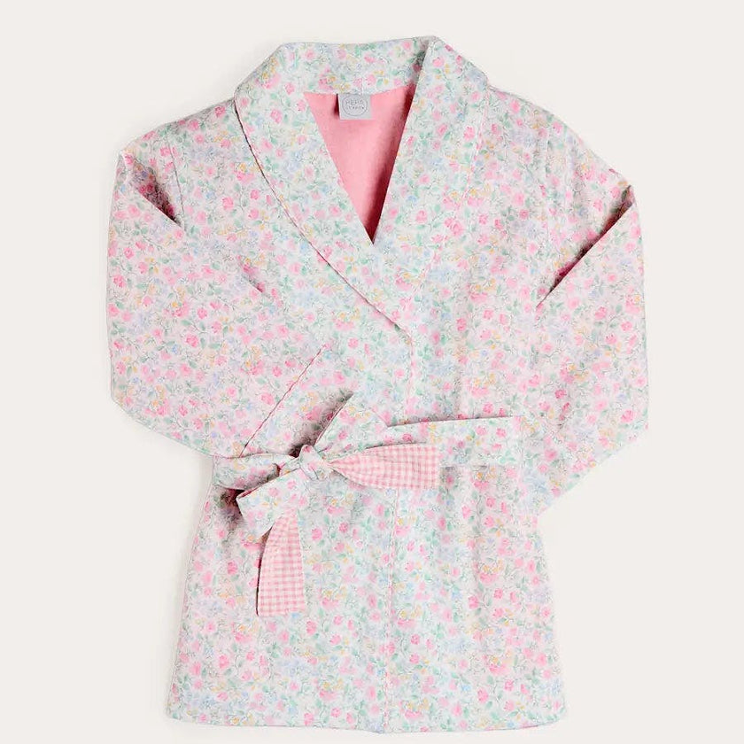 Harriet Floral Light Weight Dressing Gown in Pink (2- 10yrs)