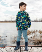 Rain Boots In Natural Rubber Navy Blue