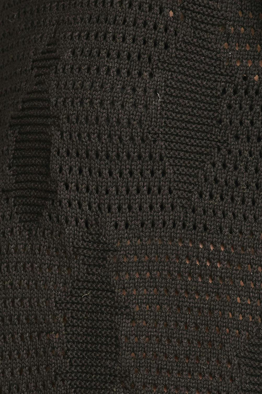 Lokaro Pointelle Skirt in Black