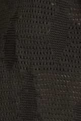 Lokaro Pointelle Top in Black