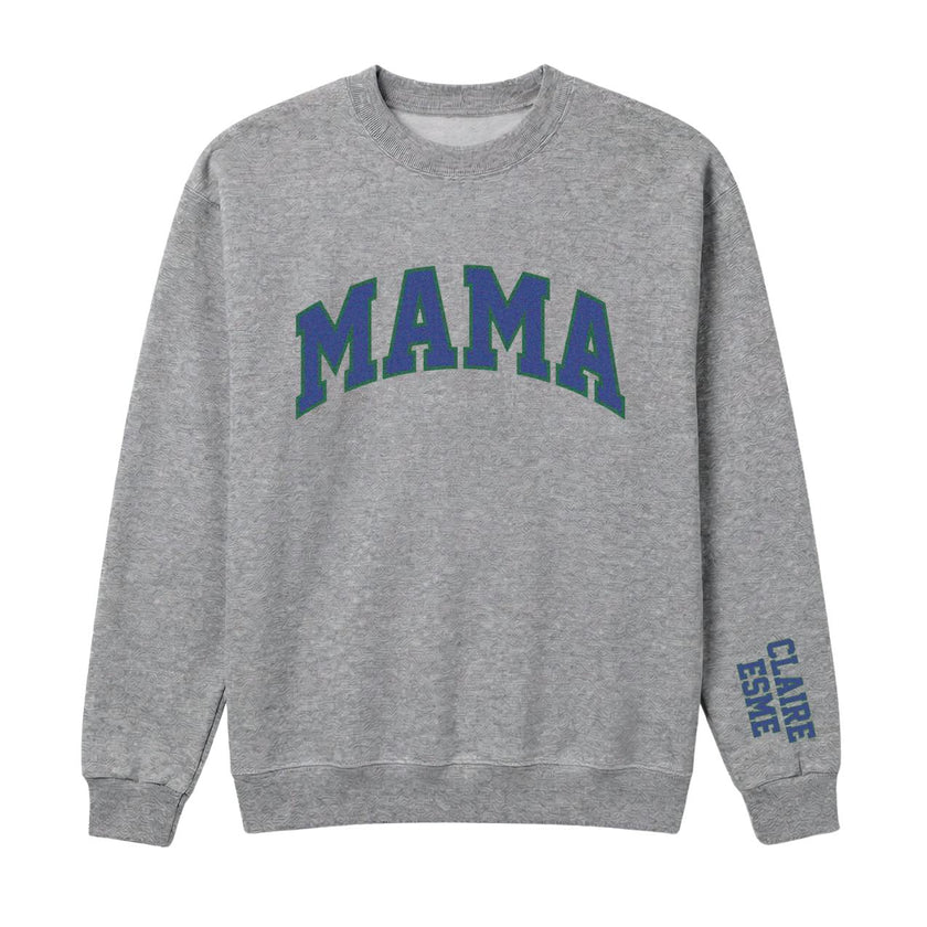MAMA Personalized Printed Sweatshirt, Gray