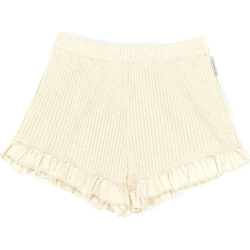 Mipounet SS26 Zoe Flammé, E Short Ecru