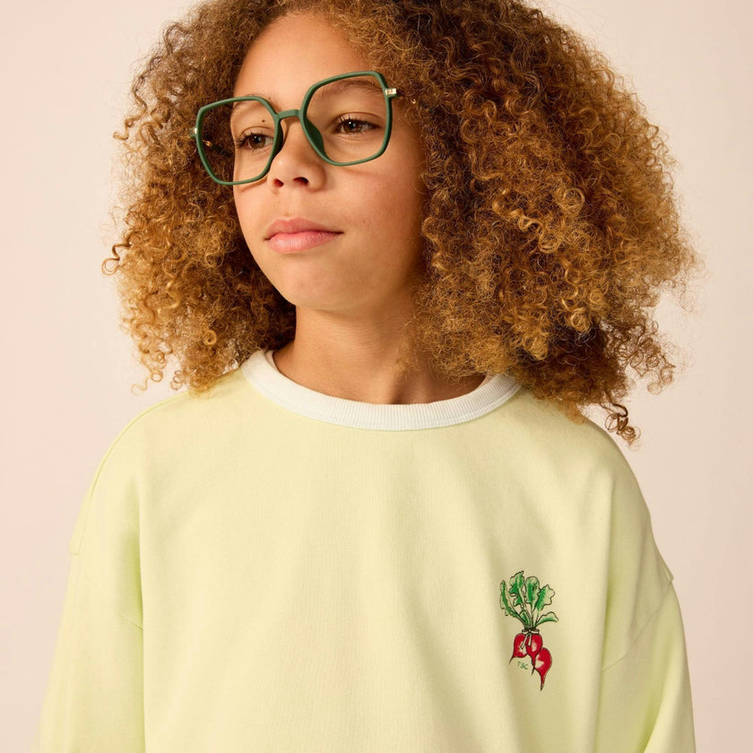 Organic Weekend Sweatshirt in Keylime