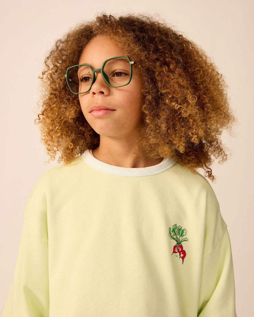 Organic Weekend Sweatshirt in Keylime