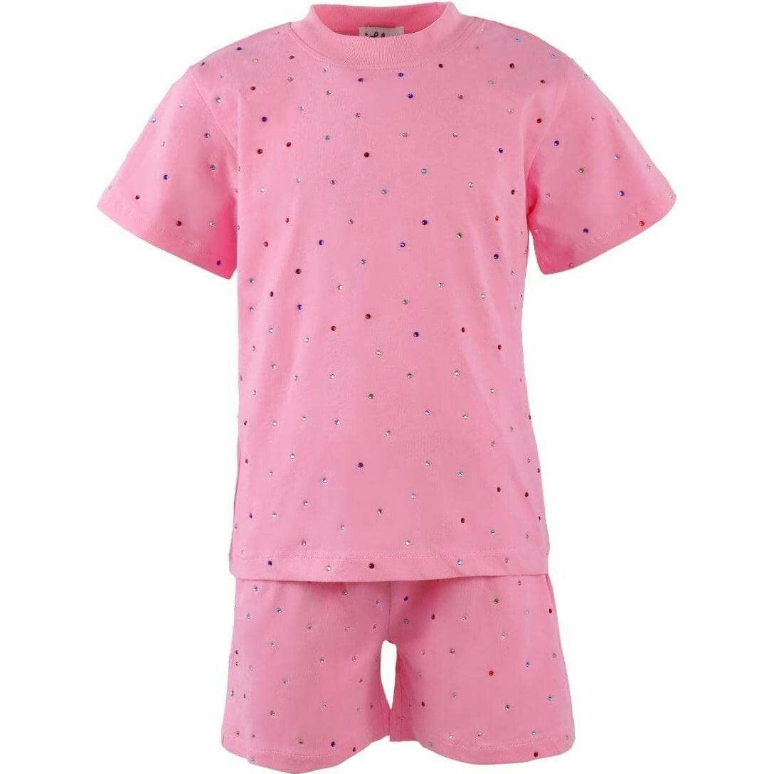 Rainbow Gem Short Set Pink