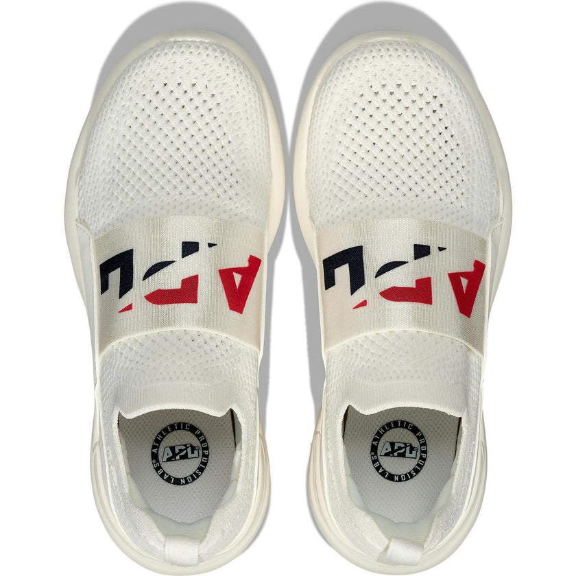 Youth's TechLoom Bliss Ivory / Red / Navy, White