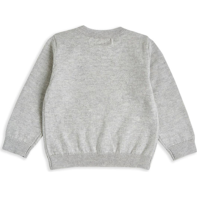 Pointelle Star Crawler Set - Grey
