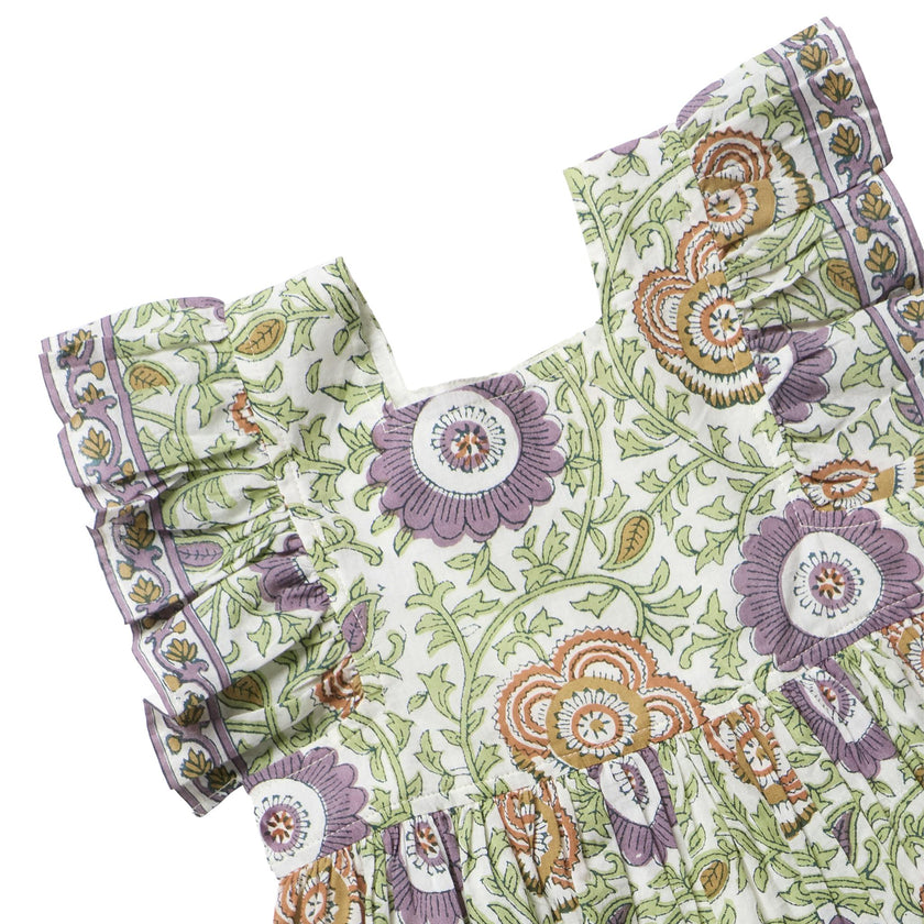 Girls Elsie Dress - Lilac Lisbon Floral
