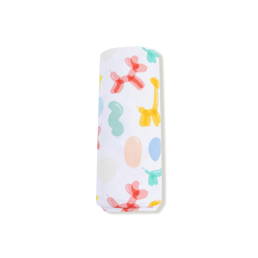 Balloon Animals - Blue - Swaddle Blanket