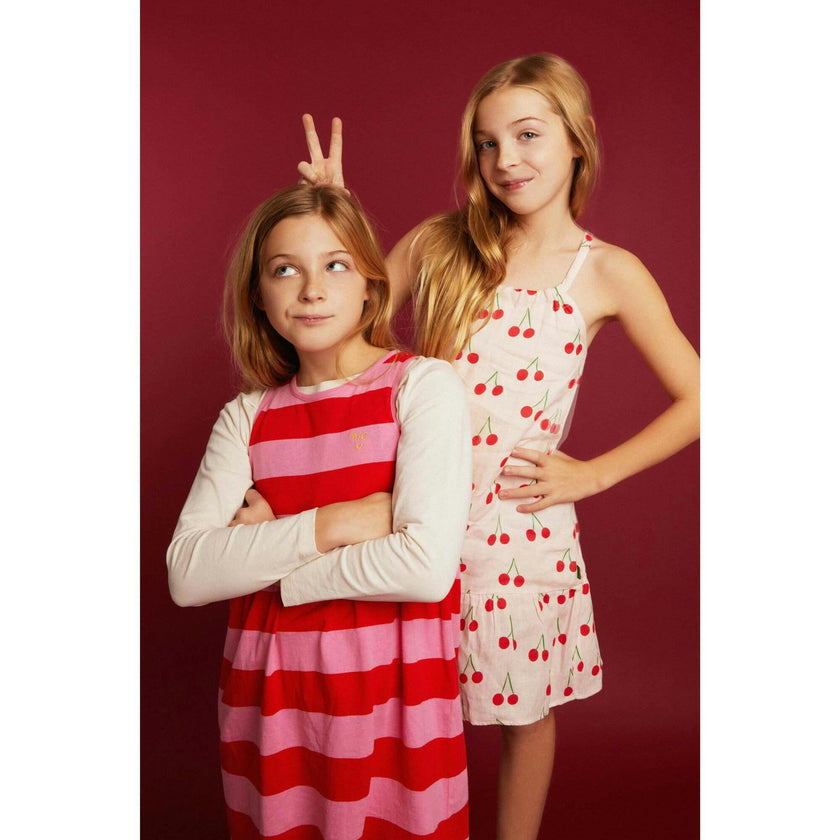 Recycled Cotton Stripes Kid Tank Dress