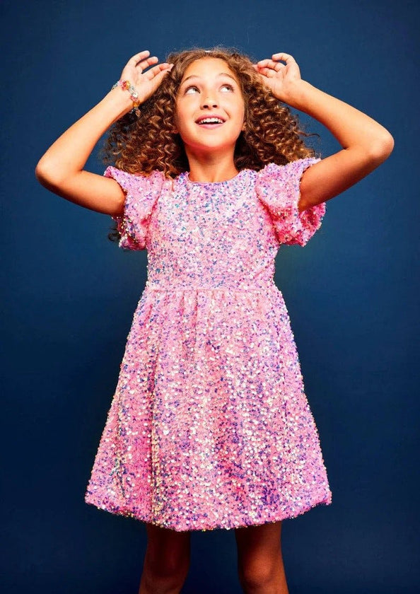 Pretty in Pink Sequin Dress