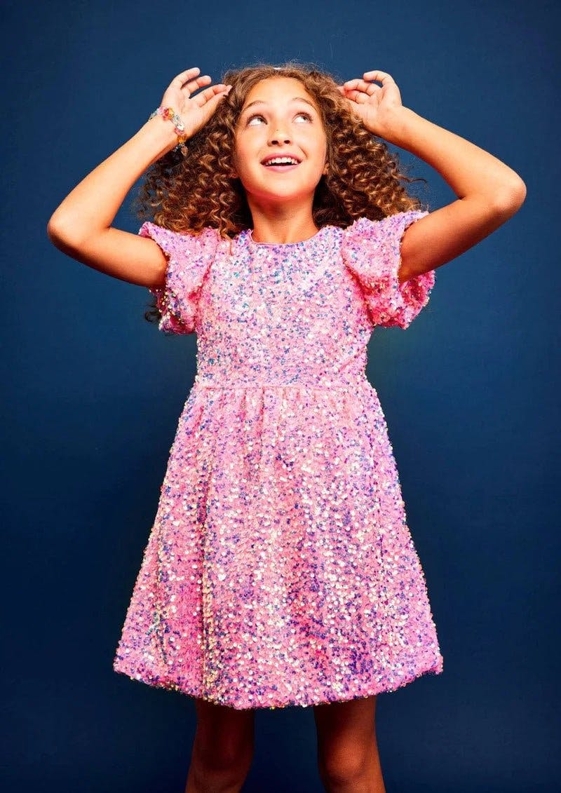 Pretty in Pink Sequin Dress