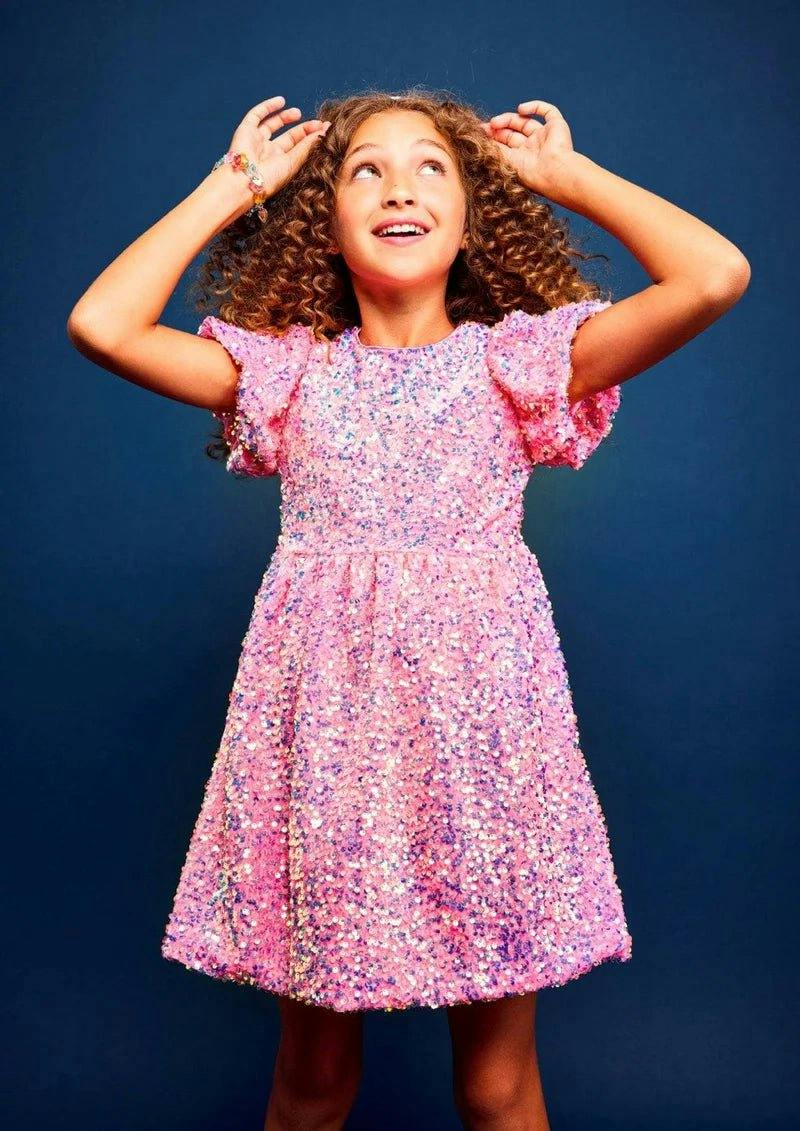 Pretty in Pink Sequin Dress